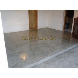 Natural isolating floor coating 25Kg. White, like natural béton ciré or pilished concrete