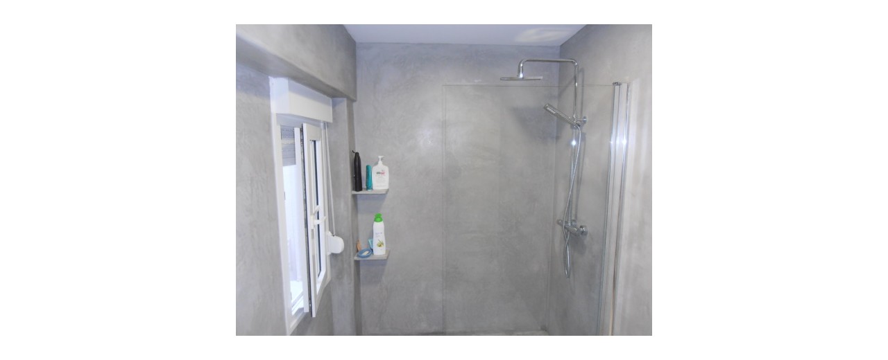 Concrete Look Waterproof Tadelakt Plaster: Filler Compound for Wall Design and Bathrooms