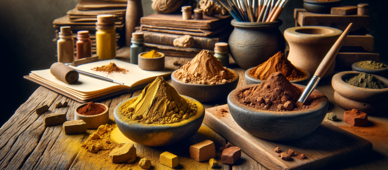 Pigments naturels de terre : le guide complet des ocres, terres de Sienne et ombres pour artistes et artisans