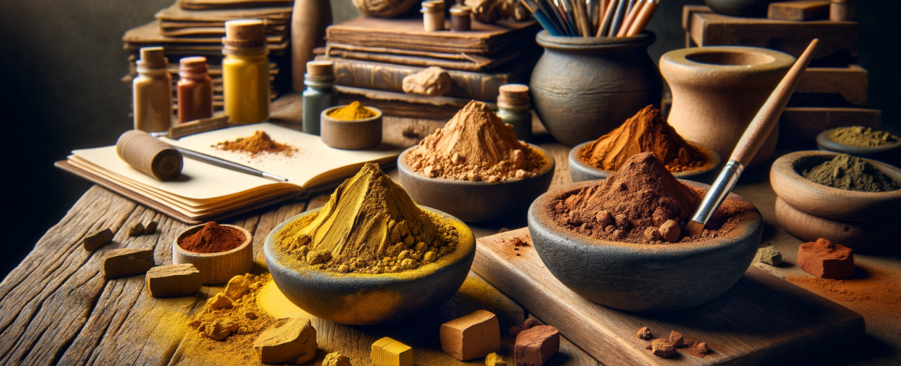 Pigmentos naturais da terra: o guia completo de ocres, sienas e sombras para artistas e artesãos