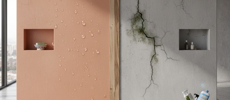 Tadelakt vs Microcemento: descubre todas las desventajas del microcemento frente al acabado saludable, lujoso y auténtico del Tadelakt