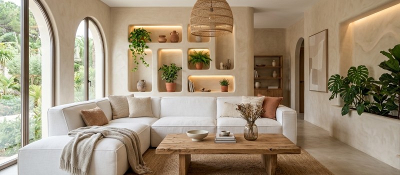 Cómo reformar tu casa con estilo mediterráneo: paredes de cal, suelos continuos y acabados que enamoran
