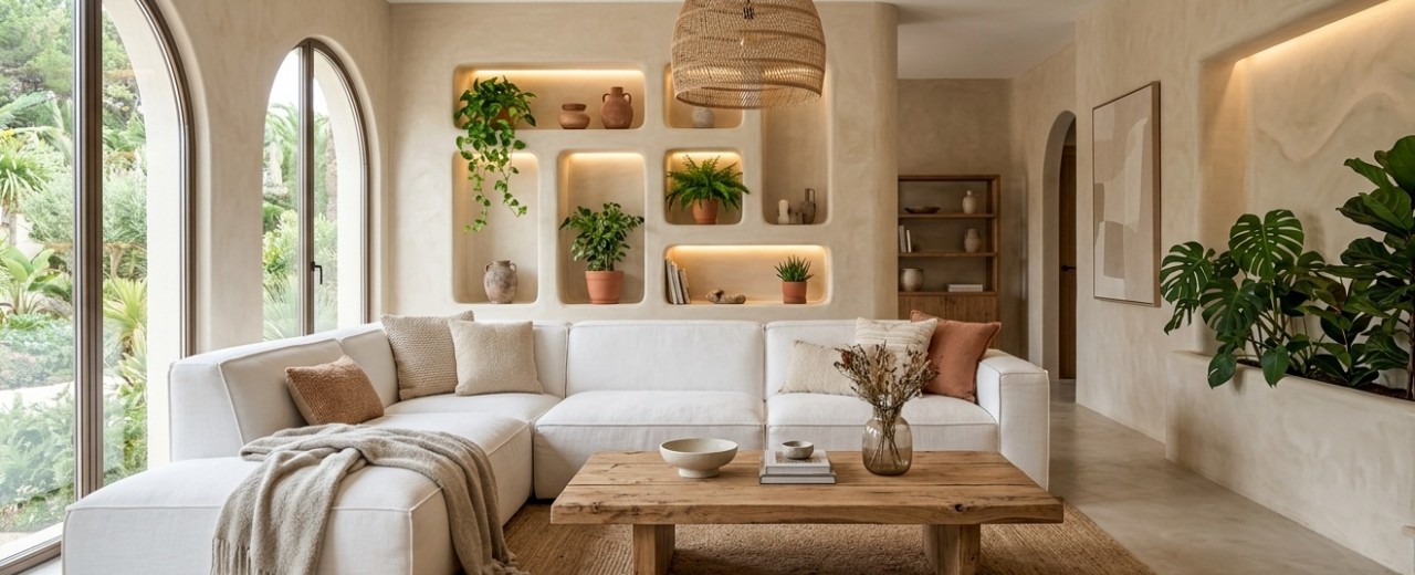 Como reformar sua casa com estilo mediterrâneo: paredes de cal, pisos contínuos e acabamentos apaixonantes